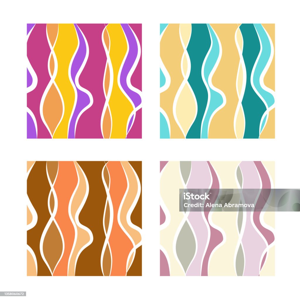 Linear Pastel Color Abstraction Linear Drawing Lines Multicolored Clipart Design ...