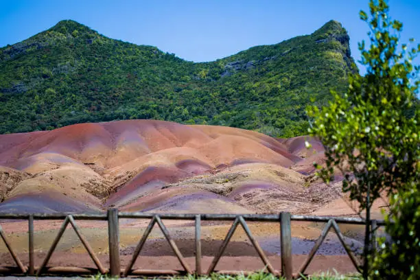 Photo of Chamarel seven coloured earths on Mauritius island