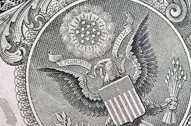 istock Close up of the used $1 bill 135807901