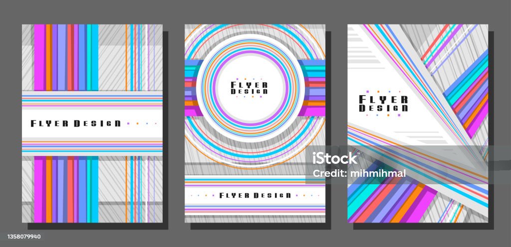 Flyers Vector Simple Vector Flyers Set Stock Illustration - Download Image Now - A4 Paper ...