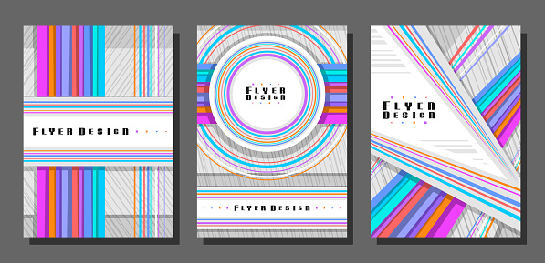 Model Flyers Vector Vector Flyers Set Stock Illustration - Download Image Now - A4 Paper ...