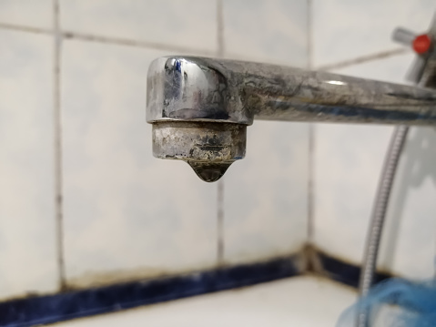 Closed old faucet tap