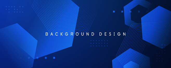 istock Abstract blue gradient geometric shape circle background. Modern futuristic background. Can be use for landing page, book covers, brochures, flyers, magazines, any brandings, banners, headers, presentations, and wallpaper backgrounds 1358084475