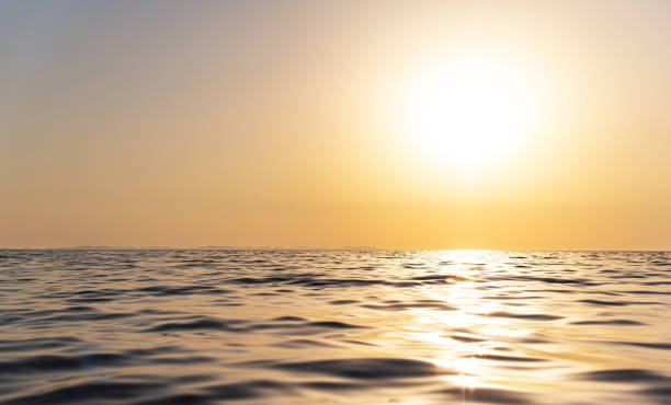 istock Beautiful sunset above the sea. 1358084668