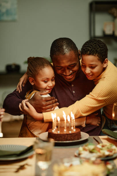 Happy Father Celebrating Birthday