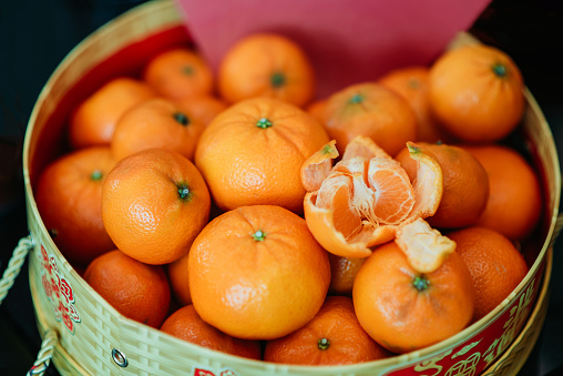 orange fruit isolated over white background