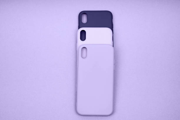 istock Grey, green and pink smartphone cases. 1358100011