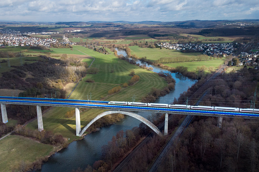 The Rahmede viaduct is a 453 meter long bridge on the Federal Highway 45, located between the Lüdenscheid-Nord and Lüdenscheid freeway junctions. The structure has been permanently closed since December 2, 2021, due to damage to the supporting structure, and repair is not possible. Demolishing / Blasting was initially scheduled for 2022, but had to be postponed due to problems with the contract award process.