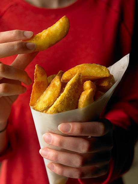 istock Potato Wedges in paper cone 135810222