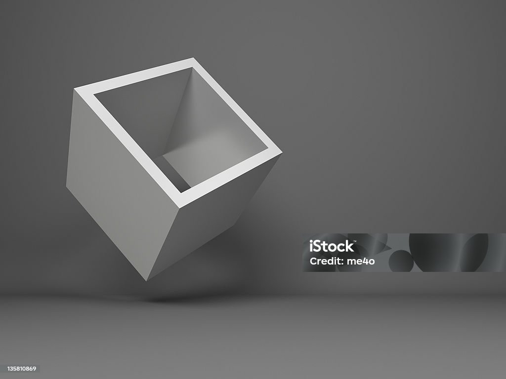 flying abstracto 3d cube diseño de fondo - Foto de stock de Sin personas libre de derechos