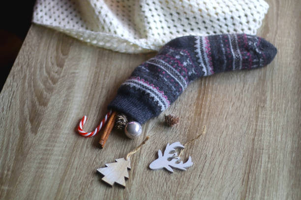 istock Christmas Decorations, Blanket and Stocking 1358113795