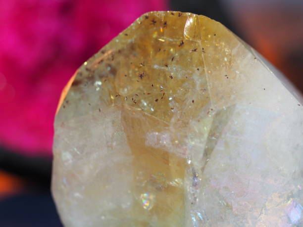 istock Citrine and Quartz Rock Close Up Picture 1358119665
