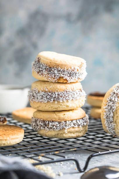 istock Alfajores: Traditional Peruvian cookies filled with caramel 1358122814