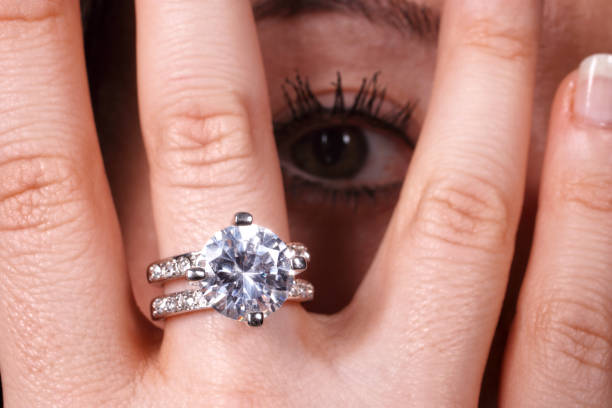 Entrepreneur's hand arranging the jewels to get the product ready and send it to her client