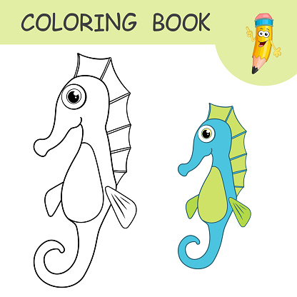 Free download of cartoon sea horse vector graphics and illustrations, page  25