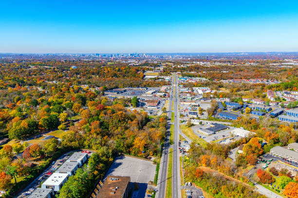 nashville metropolian area - tennessee house nashville residential structure imagens e fotografias de stock