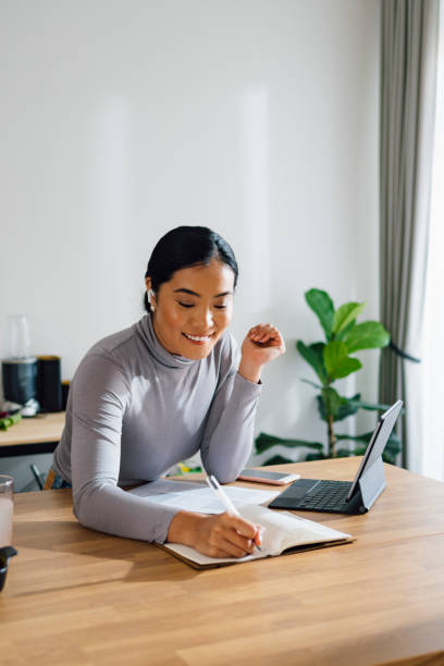 istock Happy Business Woman Working from Home 1358132476