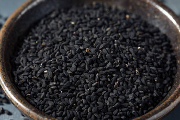 istock Raw Black Organic Charnushka Onion Seed Spice 1358133467