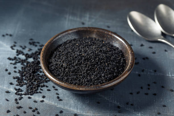 istock Raw Black Organic Charnushka Onion Seed Spice 1358133481
