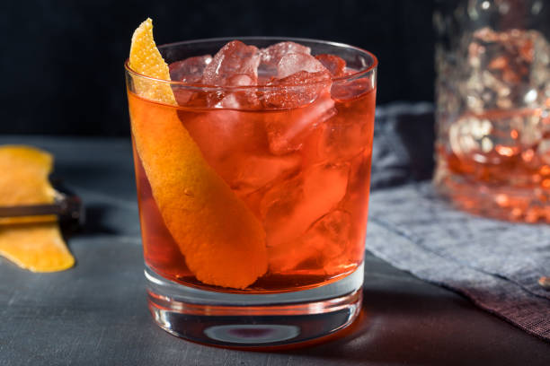 istock Boozy Refreshing Tequila La Rosita Negroni Cocktail 1358133799