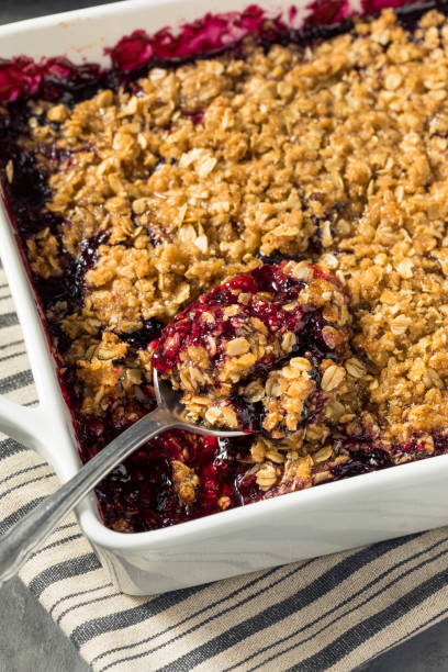 istock Homemade Berry Crumble Dessert 1358135098