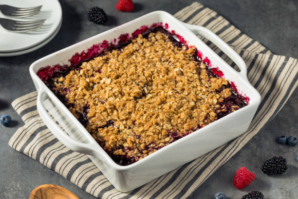 istock Homemade Berry Crumble Dessert 1358135104