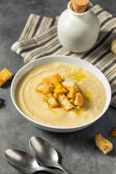 istock Healthy Homemade Cauliflower Soup 1358135234