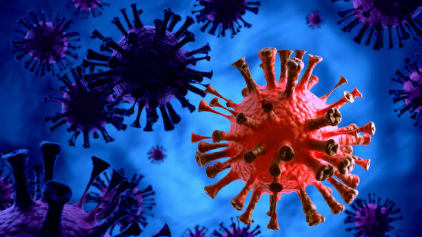 istock Coronavirus mutation inside human body - flu outbreak or coronaviruses influenza - 3D rendering 1358140018