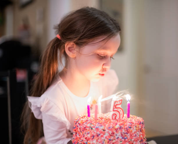 istock Girl's Birthday Cake 1358142267