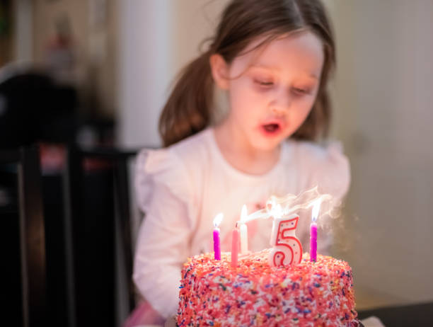 istock Girl's Birthday Cake 1358142269