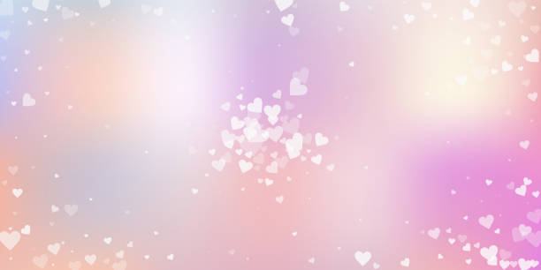illustrations, cliparts, dessins animés et icônes de le cœur blanc aime les confettis. explos de la saint-valentin - coral break