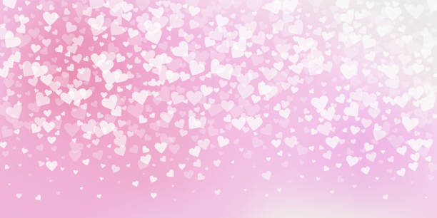 istock White heart love confettis. Valentine's day gradie 1358148487