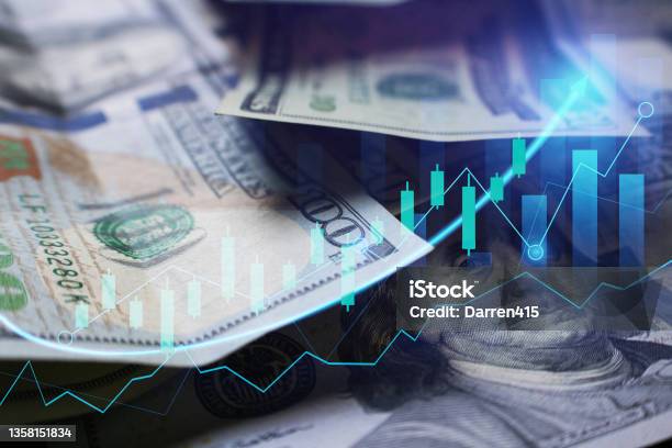 Stock Market Capital Gains Increasing From A Bull Market Stock Photo - Download Image Now