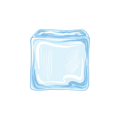 Water ice cube icon vector illustration graphic design on white background.