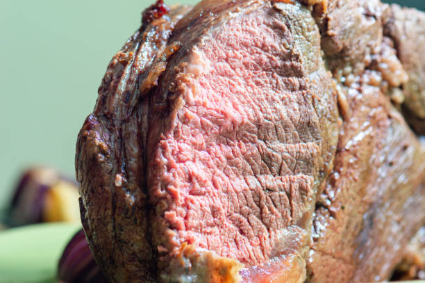 istock Roast Beef. English style roast dinner. Christmas dinner. 1358163867