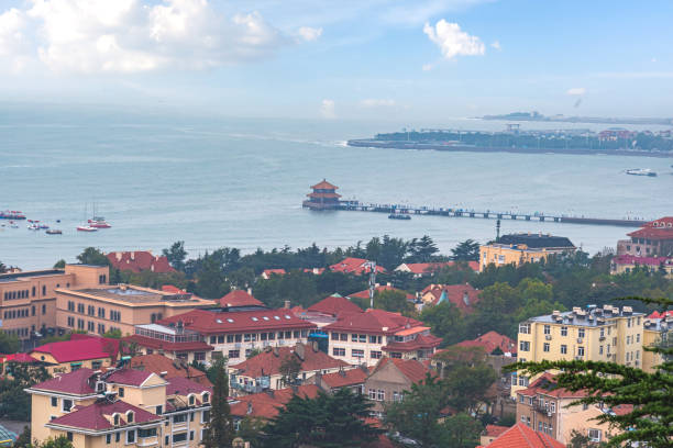 istock Qingdao Signal Hill Park architectural landscape 1358167340