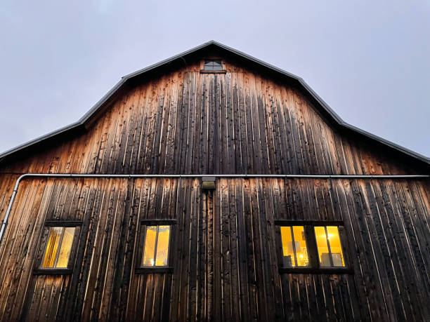 istock Dark Wooden Barn Exterior 1358172389