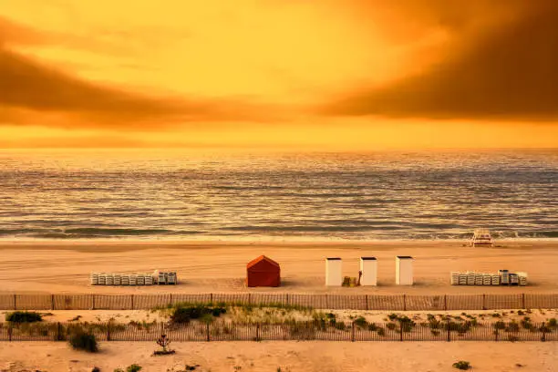 Photo of Beach at sunset, Cape May, USA, East Coast, photo