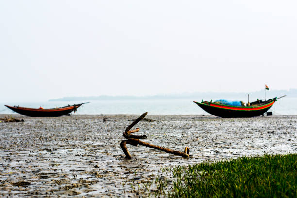 istock Fishing boat anchored 1358175640