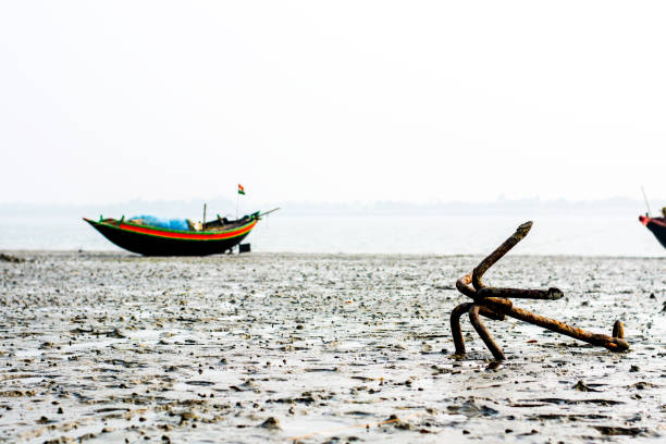 istock Fishing boat anchored 1358175666