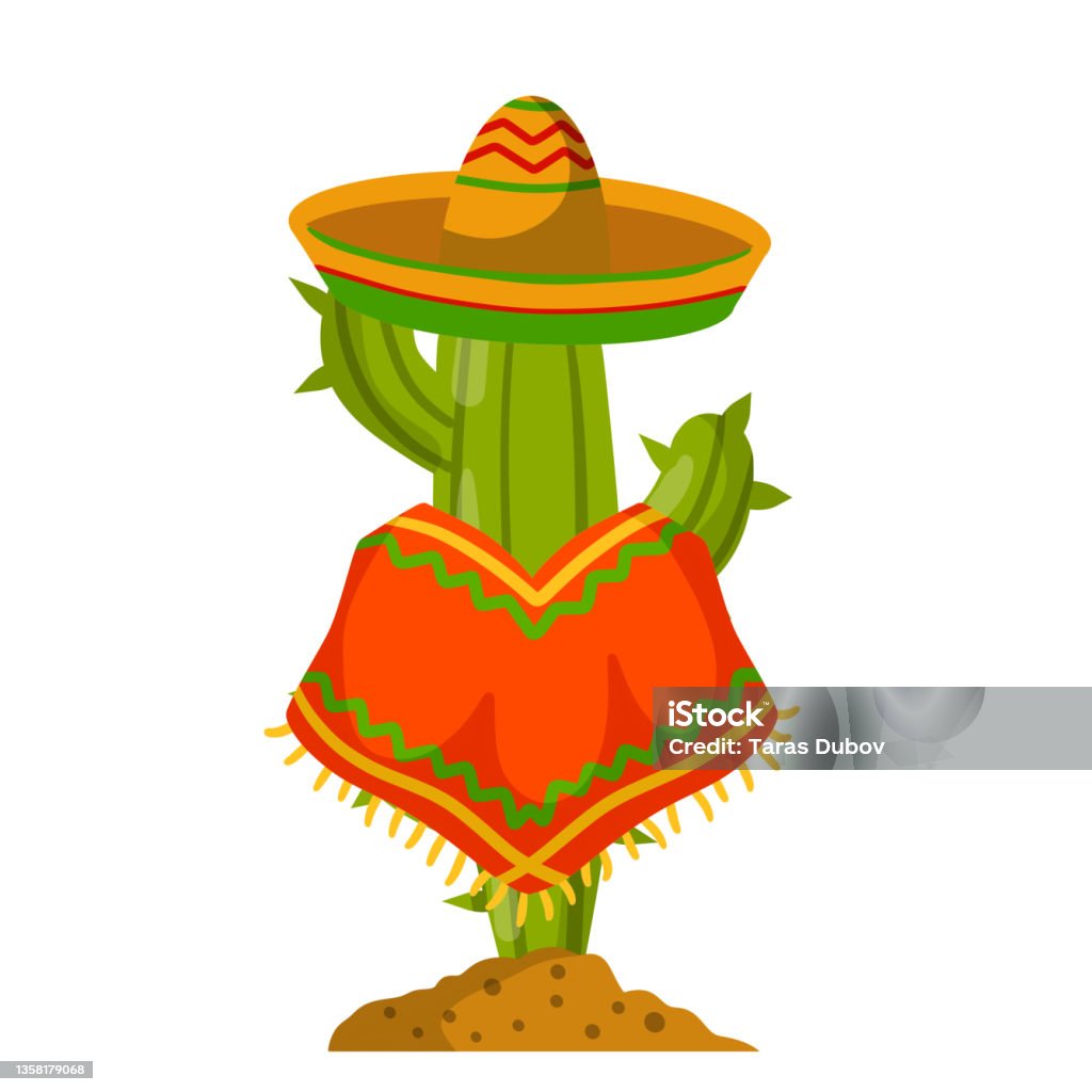 Ilustración de Cactus En Poncho Y Sombrero Carácter Mexicano Símbolos  Nacionales Y Plantas Del Desierto Ropa Sudamericana Ilustración Plana De  Dibujos Animados y más Vectores Libres de Derechos de Cactus - iStock