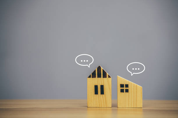 istock House wood model on table background 1358188492