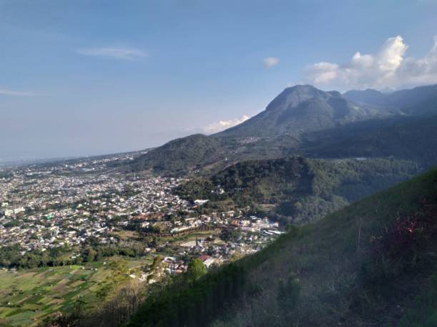 istock A panorama of small cities from mountain 1358192332