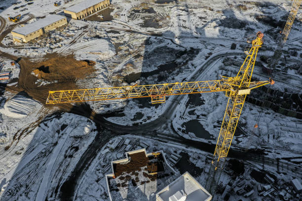 istock high-rise crane on a construction site top view 1358194600