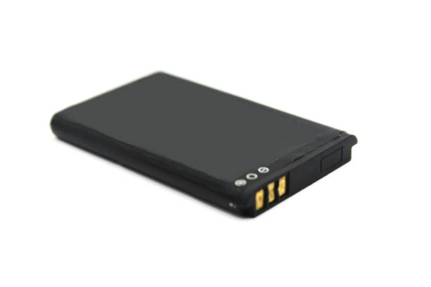istock A picture of Mobile battery on white background with selective focus 1358198878