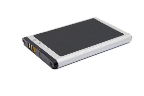 istock A picture of Mobile battery on white background with selective focus 1358198884