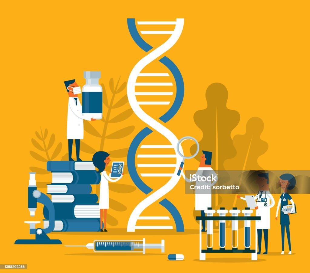 Dna Lab Graphics Laboratory Dna Stock Illustration - Download Image Now - Genetic ...