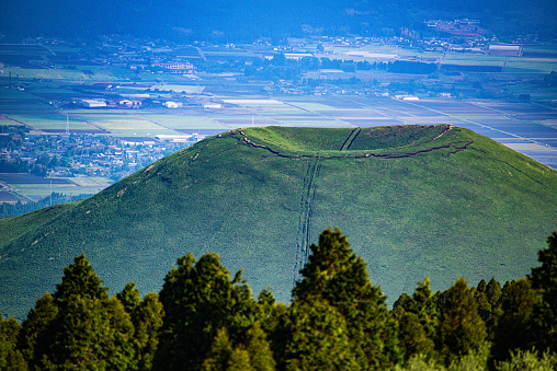 Komezuka on Mt. Aso, Kumamoto Prefecture