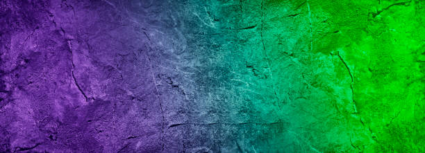 Green turquoise purple magenta. Gradient. Abstract. Toned rough stone surface texture. Green turquoise purple magenta. Gradient. Abstract. Toned rough stone surface texture. Macro. Colorful background with copy space for design. Wide banner. Panoramic. Birthday, Valentine. fuchsia flower photos stock pictures, royalty-free photos & images