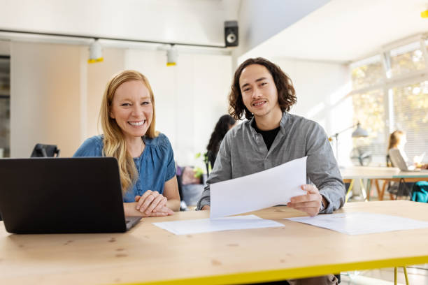 istock Portrait of two startup entrepreneurs 1358219312